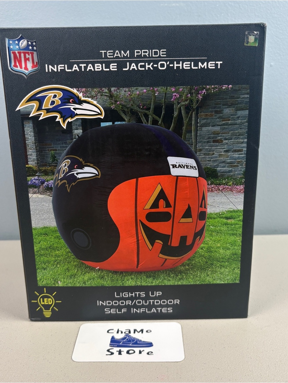 Seattle Seahawks 4' Inflatable Jack-O'-Helmet